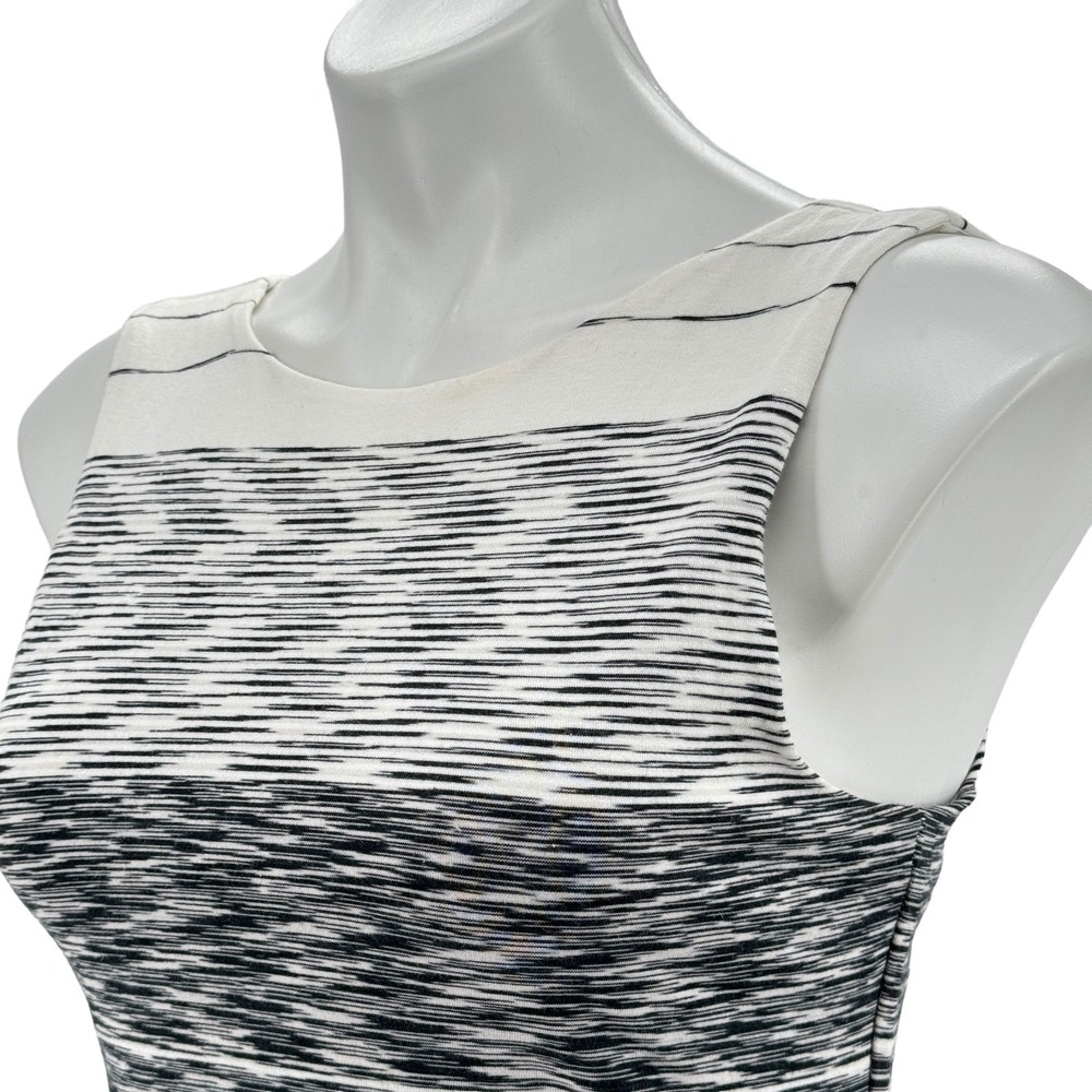 Athleta Comeback Tank Midi Dress SZ S Ruched Striped Long Comfy Modal Athletic - Picture 3 of 8